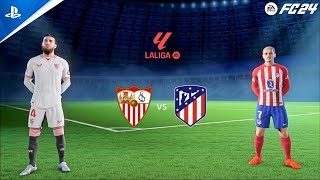 FC 24  Sevilla vs Atletico Madrid  Laliga 2324  PS5 Gameplay [upl. by Karr138]