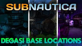 All Degasi Base Locations  Subnautica Guide [upl. by Arihsat]