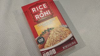 Making Rice A Roni Creamy Four Cheese Flavor Rice [upl. by Sammy313]