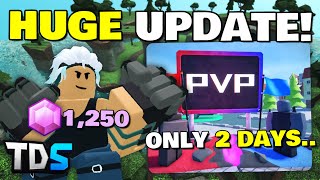 TDS Brawler Update In A Nutshell ONLY 2 DAYS FOR PVP  ROBLOX [upl. by Gay]