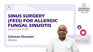 Functional Endoscopic Sinus Surgery FESS  Allergic Fungal Sinusitis  Yashoda Hospitals Hyderabad [upl. by Asimaj]