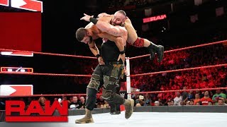 Braun Strowman vs Bobby Roode Raw June 4 2018 [upl. by Seleta]