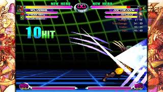 Mvc2 wolverine bone claw combo [upl. by Annauj396]