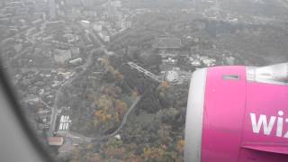 Landing in Kiev Zhuliany Airport IEV [upl. by Aglo282]