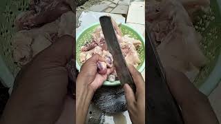 Ampla ayam cara mudah chicken cutting skills  chicken tutorial shorts [upl. by Yvon]