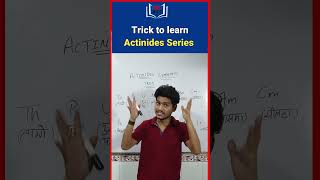 Trick to learn Actinides Series fblock periodictable class11 chemistry [upl. by Zzaj]