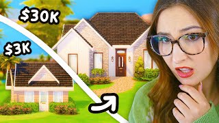 3000 vs 30000 house in the sims 4 [upl. by Desi]