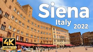 Siena 2022 Italy Walking Tour 4k Ultra HD 60 fps  With Captions [upl. by Deaner]