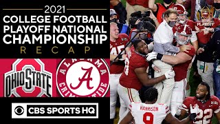 3 Ohio State vs 1 Alabama 2021 College Playoff National Championship Recap  CBS Sports HQ [upl. by Eninnaj]