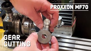 Gear cutting attachment for Proxxon MF70 [upl. by Akinek]