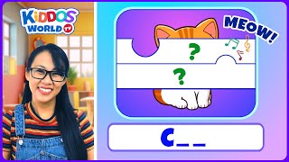 Guess the Item Puzzle from AZ  Alphabet Surprise Puzzle and Sound Solving Game with Miss V [upl. by Bowyer]