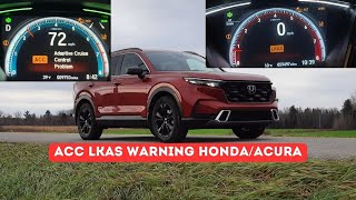 ACC and LKAS warning lights in Honda and Acura Here are the reasons [upl. by Enetsirk127]