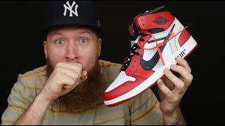 OFF WHITE AIR JORDAN 1 REVIEW I CANT BELIEVE I GOT THESE [upl. by Charmain]