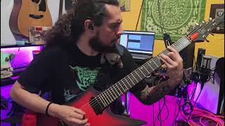 becomingtheentity Becoming The Entity  The Saturnine  Vikk 1 Take Guitar Playthrough [upl. by Arelc]