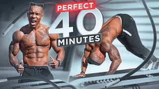 PERFECT 40 MINUTE FULL BODY WORKOUT ROUTINE [upl. by Ahsaercal870]