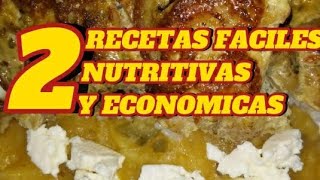 2 Recetas fáciles nutritivas y economicas como hacer menestra de papa y tortilla de camaron🍽 [upl. by Surovy]