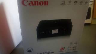 Canon PIXMA TS 5050 Printer with WiFi Unboxing [upl. by Naldo]