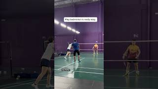 Play badminton is really easy is enough to just be able to serve [upl. by Noemys264]