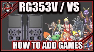 How To Add Games To Anbernic RG353V and RG353VS Retro Gaming Console [upl. by Ilowell925]