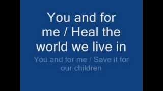 michael jackson  heal the world lyrics [upl. by Yemarej]