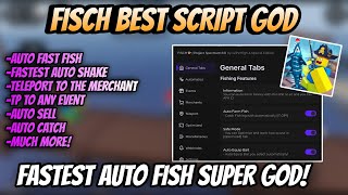 GOD Fisch Script GUI  Hack  MOBILEPC  INSTANT CATCH And FASTEST AUTO SKATE OP [upl. by Tull]