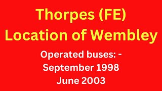 Location of the Wembley depot used by Thorpes FE [upl. by Hedberg]