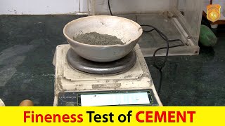 HOW TO DO FINENESS OF CEMENT TEST IN LAB COMPLETE PROCESS [upl. by Vincentia]