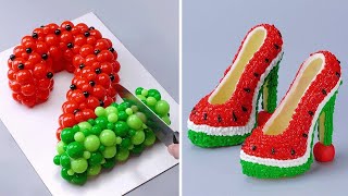 So Tasty Delicious WATERMELON Cake Recipes  Amazing Cake Dessert Ice Cream Youll Love [upl. by Terle]