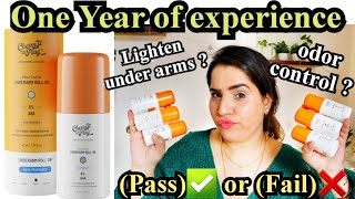 Chemist at Play Underarm roll on Review  One year of experience ⛔ non Sponsored ⛔ [upl. by Lilli]