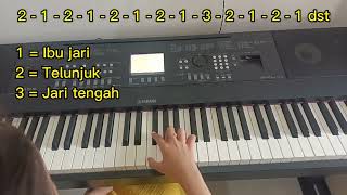 Belajar dasar piano part 2  tangga nada kromatikkromatischromatic [upl. by Grunenwald813]