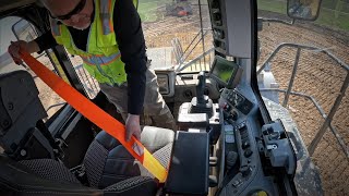 Cat® 836 Landfill Compactor Daily Walkaround  Seat Belt Inspection [upl. by Olrak]