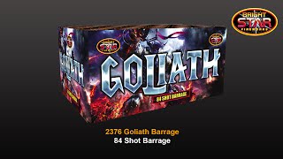 Bright Star Fireworks  2376 Goliath 84 Shot Barrage [upl. by Joon]