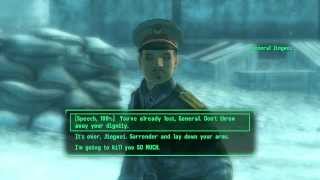 Fallout 3 Operation Anchorage  General Jingwei SPEECH CHECK [upl. by Odin781]