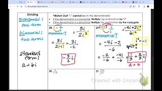 A2 9D part 2 Dividing Complex Numbers [upl. by Meela]