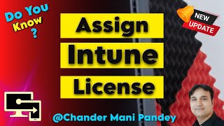 Microsoft Intune License Assignment  assign Intune license [upl. by Sokcin]