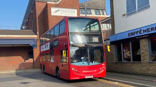 FULL ROUTE VISUAL  London Bus Route 298 Potters Bar  Arnos Grove 1492  YX12 FOD UNO [upl. by Dagmar]