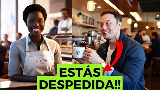 CAMARERA Es Despedida Por ATENDER a Elon Musk ¡Al Día Siguiente Recibe La SORPRESA De Su VIDA [upl. by Marrilee783]