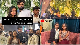 Samar sir k Siri reception m … bahut maza aaya anamikayadav vlogvideo [upl. by Einnaej]