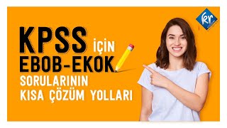 MATEMATİK EBOB EKOK Sorularının Kısa Çözüm Yolları KPSS [upl. by Suirtimid77]