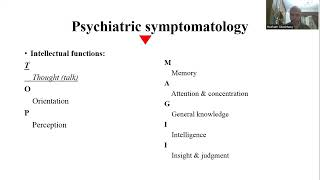 Psychiatric symptomatology  Part 4 of 6 Intellectual functions TOP  Prof Hesham Sheshtawy [upl. by Amocat]