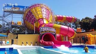 Adventure park Geelong Melbourne  Tornado Biggest Water ride Lazy river thrill rides and more [upl. by Silvan491]