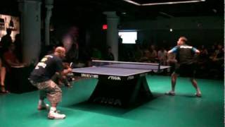 SPiN NYC Dirty Dozen  Waldner vs David Fernandez  Game 2 [upl. by Publia103]