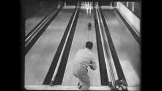 Bowling Tricks with Andy Varipapa 1948 [upl. by Anaizit]