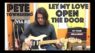 Guitar Lesson How To Play Let My Love Open The Door Like Eddie Does [upl. by Nonnarb]