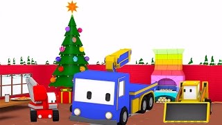 La préparation de Noël 🎅 Apprendre avec Tiny Trucks bulldozer tractopelle  Dessin animé éducatif [upl. by Berhley]