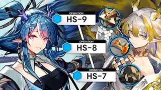 【Arknights】 HS7 HS8 HS9 Ling 1op  Farming amp Trust Guide Trimmed Medal [upl. by Skricki]