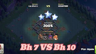 How to beat BH 7 VS BH 10  Ultimate cannon cart army 2024  EASY 6 STARS🌟🌟🌟 [upl. by Rocky]