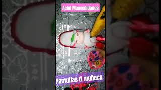 Cómo hacer pantuflas para niñas de MUÑECA 2 parte tutorial diy manualidades shortvideo diy [upl. by Sucramad]