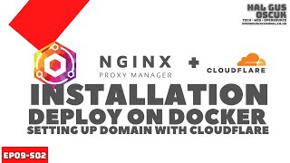 Install NGINX Proxy Manager in OpenMediaVault and Docker and add Domain with Cloudflare [upl. by Jobina]