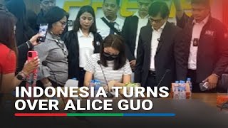 Indonesia turns over Alice Guo to Philippine authorities  ABSCBN News [upl. by Ardrey]